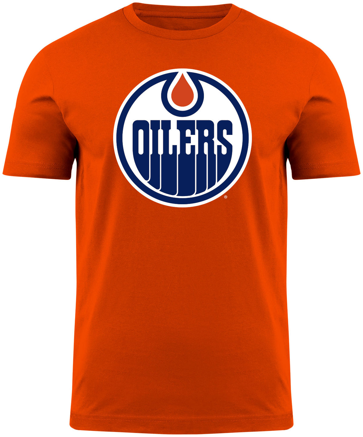 Edmonton Oilers NHL Primary Logo Orange T-Shirt